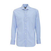 1000 STRIPED SLIM SHIRT Man White Light blue 1000 STRIPED SLIM SHIRT Man White Light blue