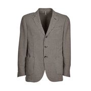 2 BUTTON PIED DE POULE JACKET Man Sand Black 2 BUTTON PIED DE POULE JACKET Man Sand Black