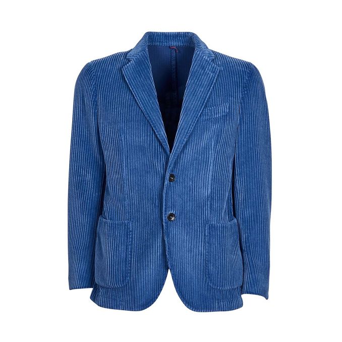 2 BUTTON VELVET JACKET Man Avio