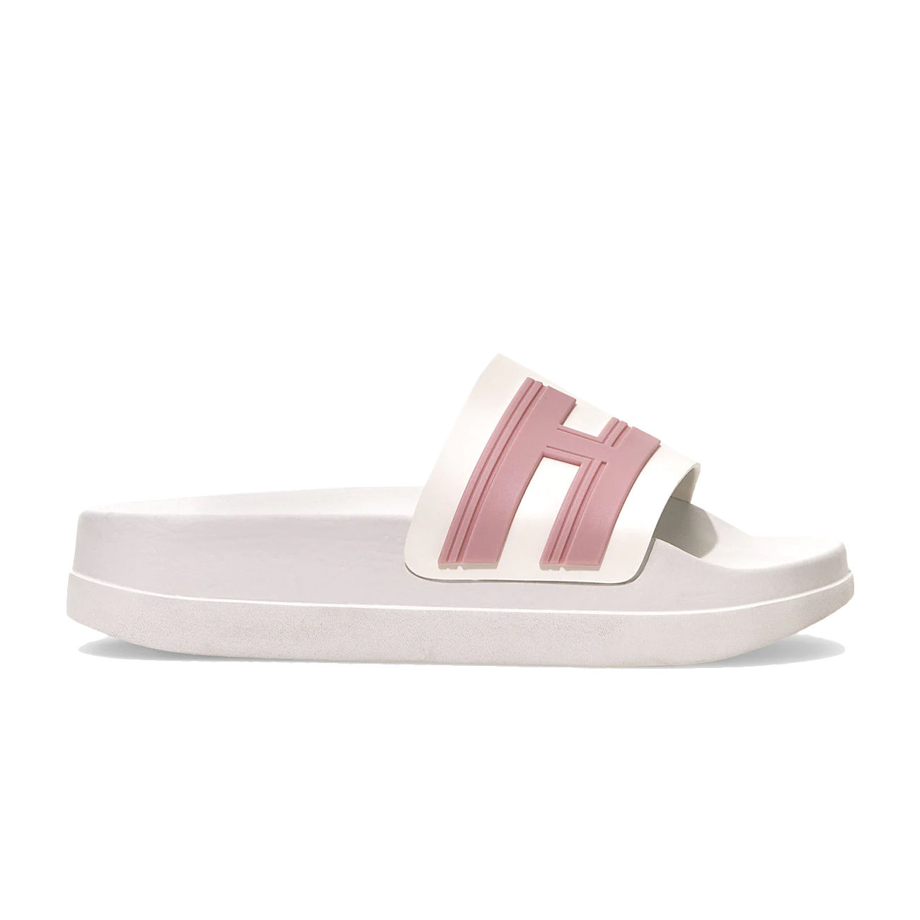 decaan trechter complexiteit HOGAN 3R RECYCLED RUBBER SLIPPERS Woman White Pink | Mascheroni Store