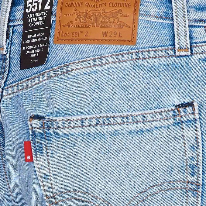 551Z STRAIGHT CROPPED JEANS Man Dream Stone Denim Chiaro