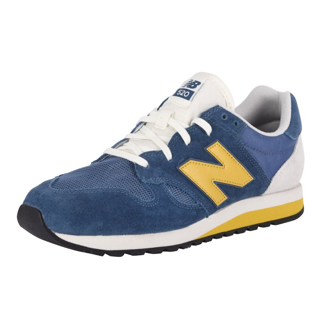 NEW BALANCE 574 70s RUNNING SUEDE MESH SNEAKERS Man Blue yellow ...