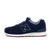 574 LIFESTYLE PIGSKIN SUEDE SNEAKERS Man Dark Navy 574 LIFESTYLE PIGSKIN SUEDE SNEAKERS Man Dark Navy