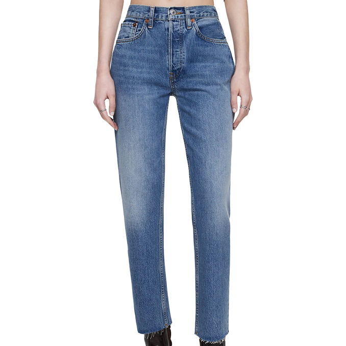 70S STOVE PIPE JEANS Woman Medium Vain