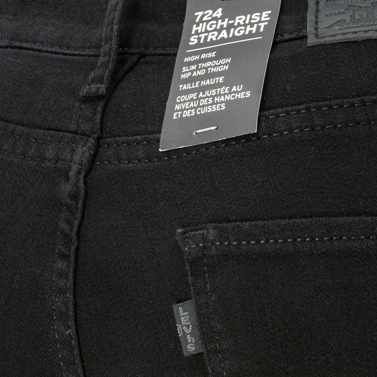 LEVIS 724 HIGH RISE STRAIGHT JEANS Woman Night Black