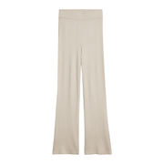 A-LINE RIB BADGE TROUSERS Woman Cestony Beige A-LINE RIB BADGE TROUSERS Woman Cestony Beige