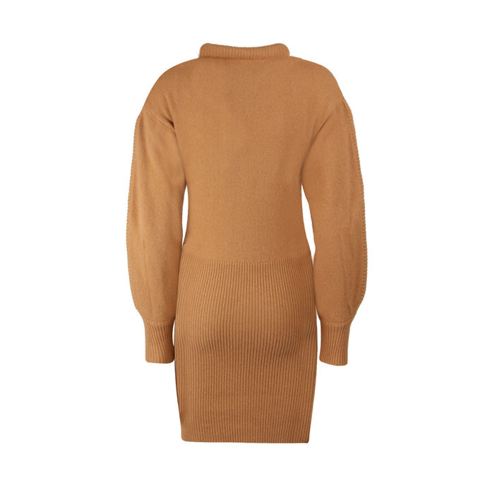 ABITO CORTO IN LANA Donna Cammello