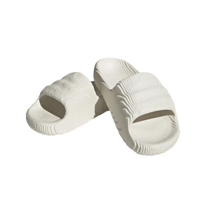 ADILETTE 22 Unisex White  Black