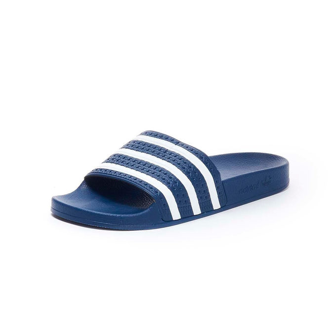 ADILETTE SLIPPERS Unisex Blue White
