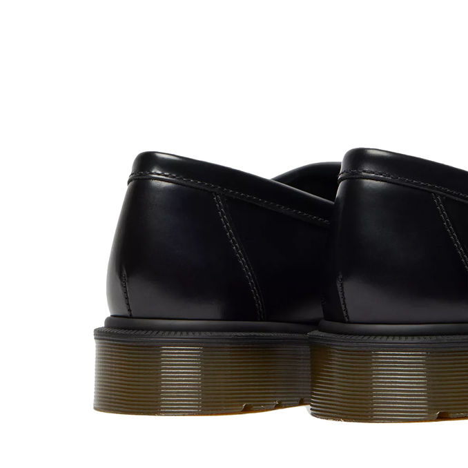 ADRIAN POLISHED SMOOTH MOCCASIN Woman Black Polished Smooth