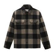 ALASKAN JACKET IN RECYCLED WOOL BLEND Man Green Buffalo ALASKAN JACKET IN RECYCLED WOOL BLEND Man Green Buffalo