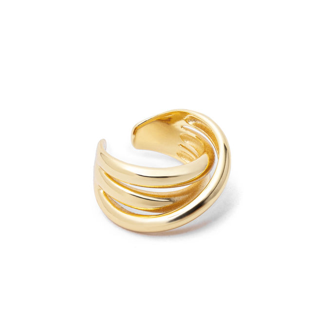 ALE CROSS RING Woman Gold