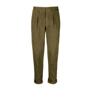 ALESSANDRO VELVET DART ROCK TROUSERS Man Military Green ALESSANDRO VELVET DART ROCK TROUSERS Man Military Green