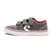ALL STAR BADGE OX 3V SUEDE SNEAKERS Boy Charcoal/White ALL STAR BADGE OX 3V SUEDE SNEAKERS Boy Charcoal/White