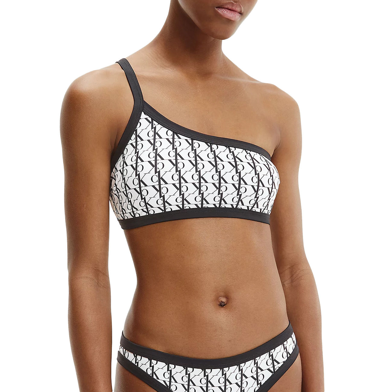 Calvin Klein Women's ONE Shoulder Bralette Swimwear Cover Up
