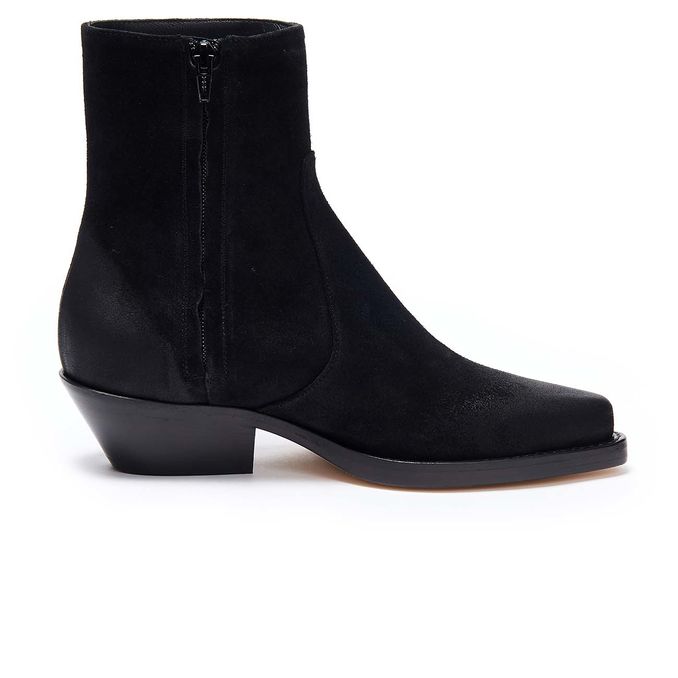 ANKLE BOOTS IN SUEDE Woman Black