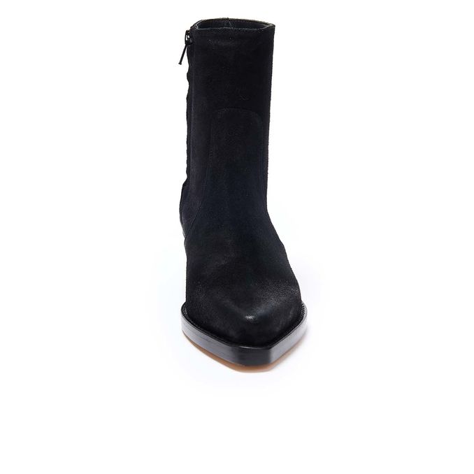 ANKLE BOOTS IN SUEDE Woman Black