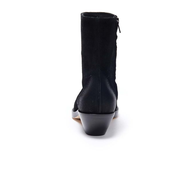 ANKLE BOOTS IN SUEDE Woman Black