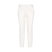 ANKLE-LENGTH TROUSERS IN TECHNICAL FABRIC Woman White ANKLE-LENGTH TROUSERS IN TECHNICAL FABRIC Woman White