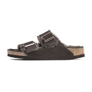 ARIZONA SANDALS WITH BUCKLE SHEARLING SUEDE Unisex Mocca ARIZONA SANDALS WITH BUCKLE SHEARLING SUEDE Unisex Mocca