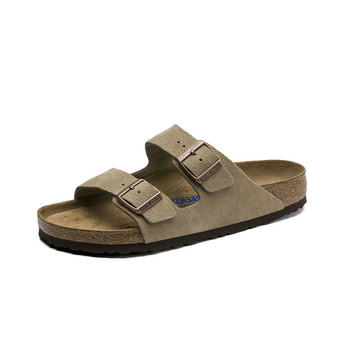 ARIZONA SUEDE LEATHER SANDAL Unisex Taupe