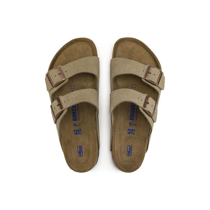 ARIZONA SUEDE LEATHER SANDAL Unisex Taupe