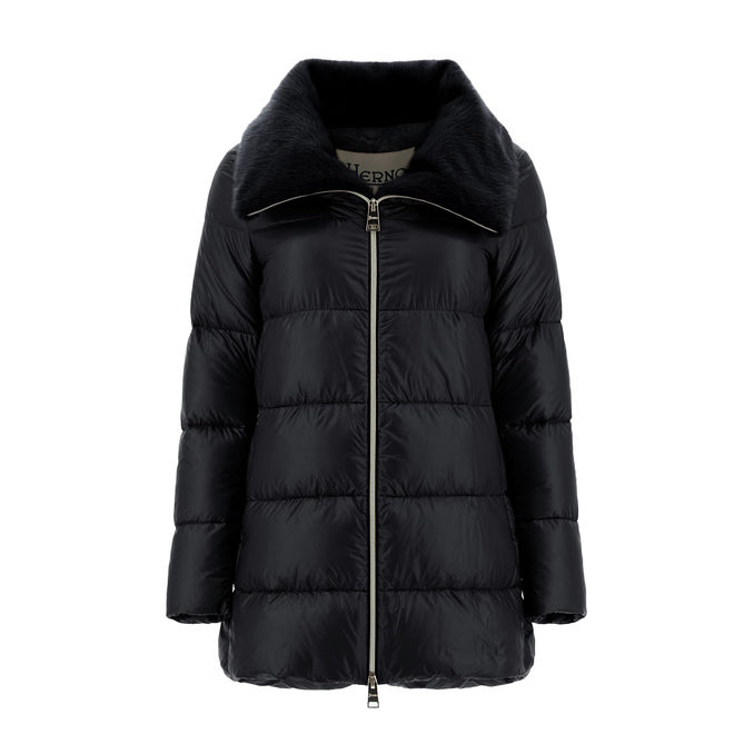 ASTMMETRICAL DOWN JACKET Donna Black