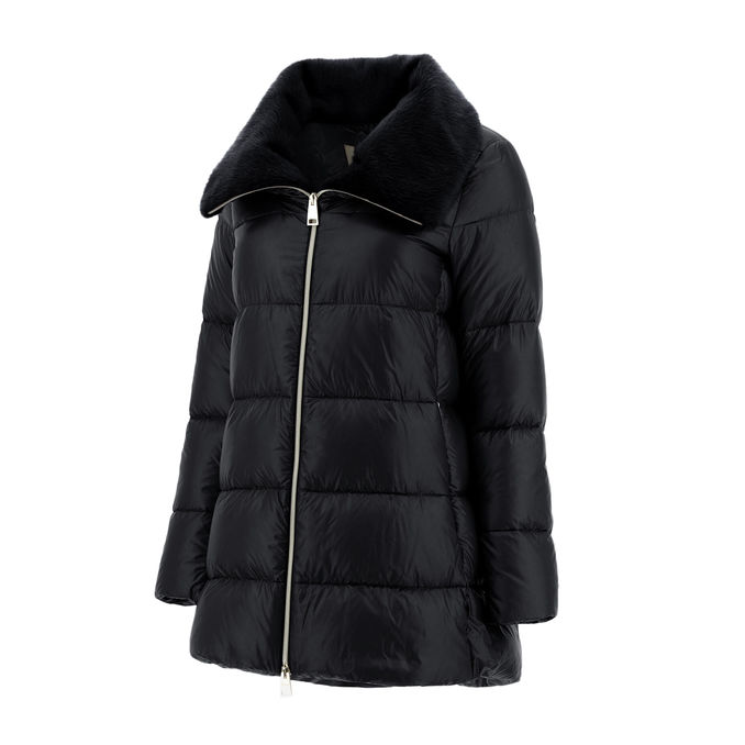 ASTMMETRICAL DOWN JACKET Donna Black