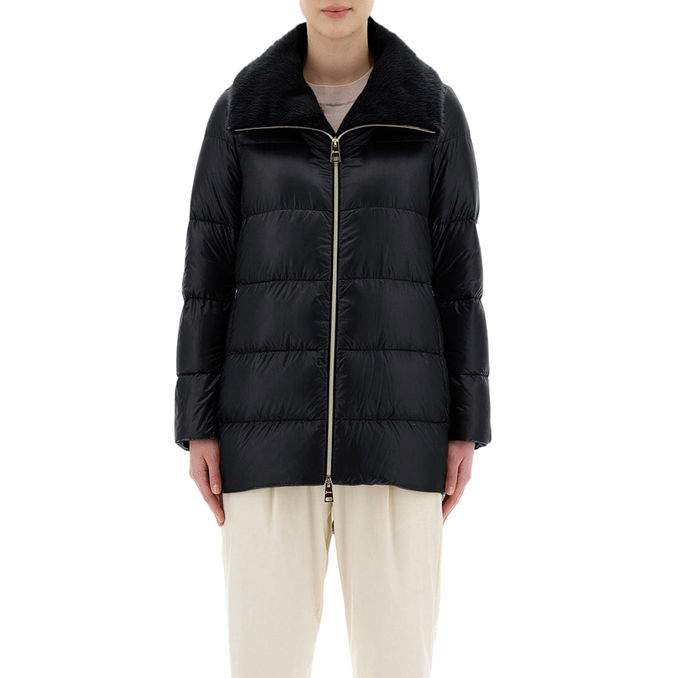 ASTMMETRICAL DOWN JACKET Donna Black