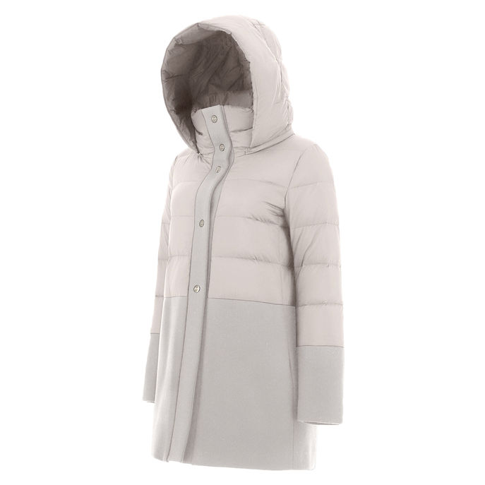 ASYMMETRICAL DOWN JACKET Woman Chantilly