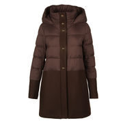 ASYMMETRICAL DOWN JACKET Woman Deep Brown ASYMMETRICAL DOWN JACKET Woman Deep Brown