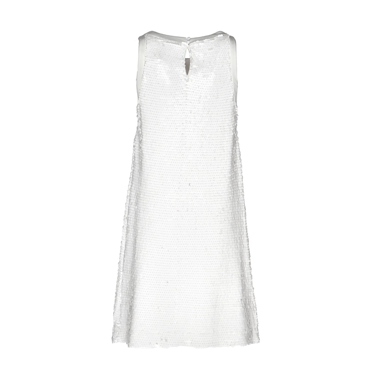 white mini sequin dress