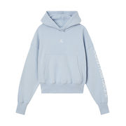 BACK TWO TONE MONOGRAM HOODIE Woman Bay shore blue BACK TWO TONE MONOGRAM HOODIE Woman Bay shore blue