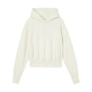 BACK TWO TONE MONOGRAM HOODIE Woman Tofu BACK TWO TONE MONOGRAM HOODIE Woman Tofu