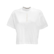 Calvin Klein Jeans MONOGRAM SLIM BARDOT TOP - Print T-shirt - white 