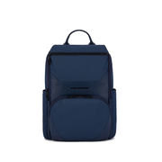 BACKPACK PC HOLDER 14" IN LEATHER AND FABRIC Unisex Blue BACKPACK PC HOLDER 14" IN LEATHER AND FABRIC Unisex Blue
