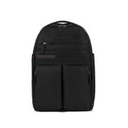 BACKPACK PC HOLDER 15.6" IN LEATHER Unisex Black BACKPACK PC HOLDER 15.6" IN LEATHER Unisex Black