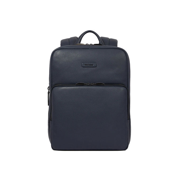 BACKPACK SLIM IN PELLE Unisex Blue