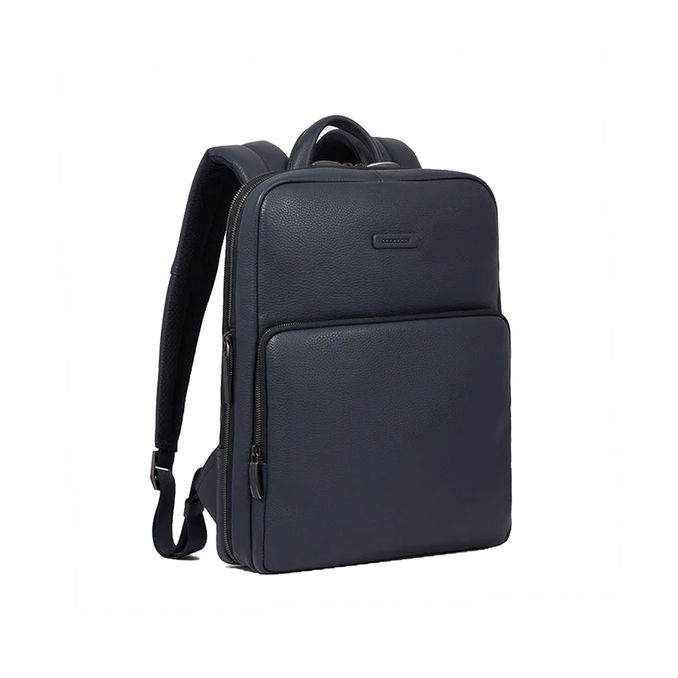 BACKPACK SLIM IN PELLE Unisex Blue