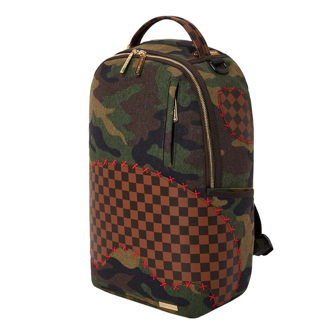 Bag Sprayground SHARK SHAPE CHECK DUFFLE Green