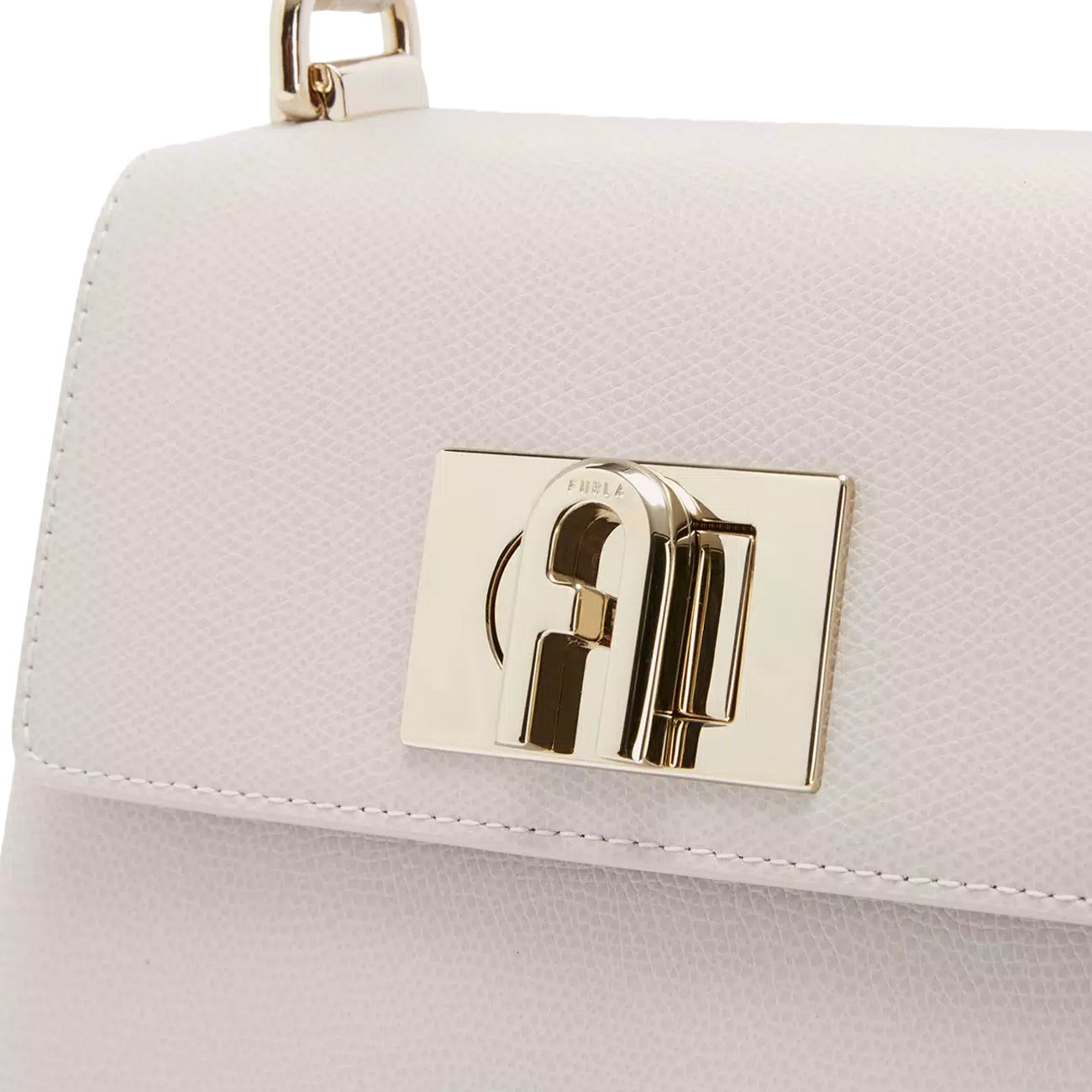 FURLA BAG ARES MINI TOP HANDLE Woman Pearl | Mascheroni Store