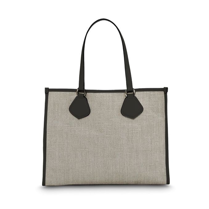 BAG CABAS Woman Natural Noir