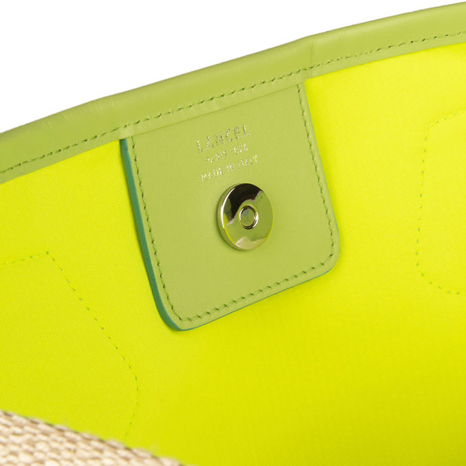 BAG CABAS Woman Natural Vert Pomme