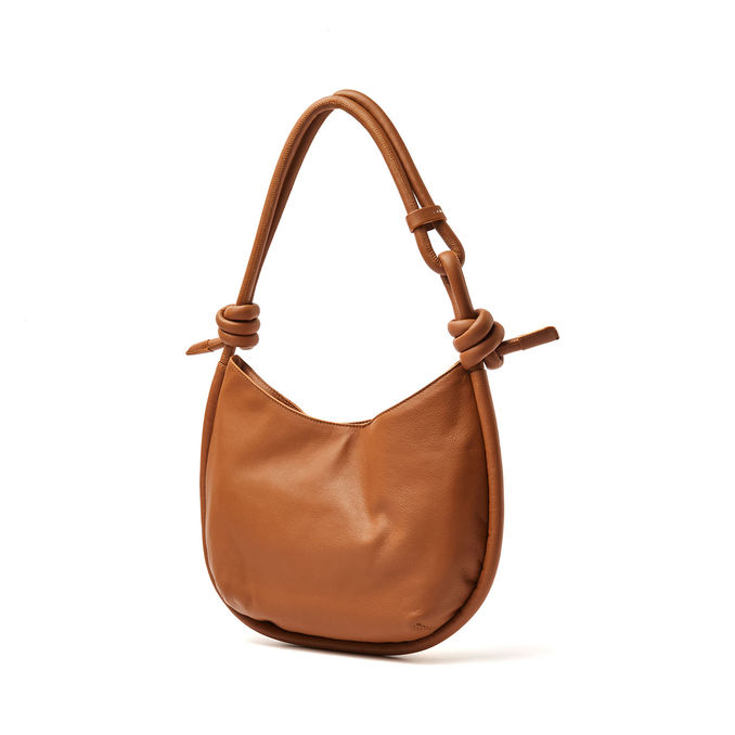 BAG DEMI' PIUMA KNOT L Woman Beige Genco