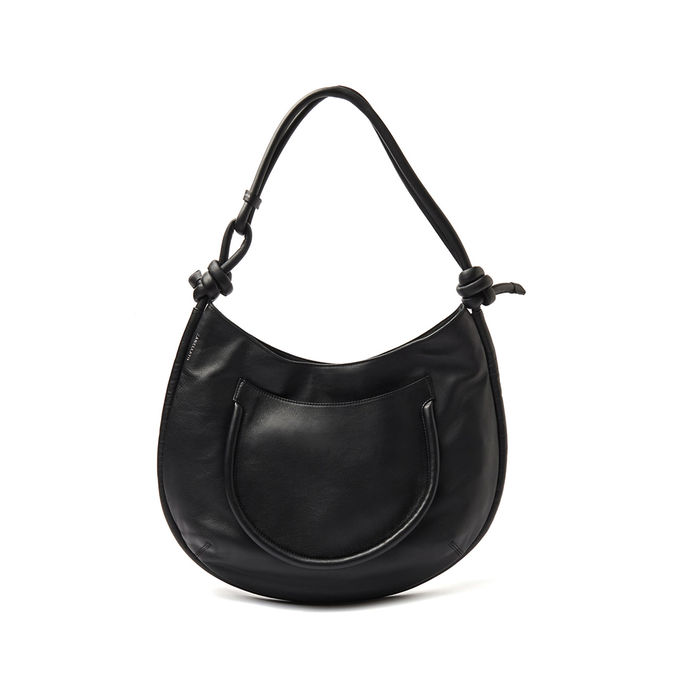 BAG DEMI' PIUMA KNOT L Woman Black