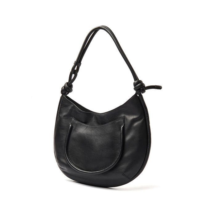 BAG DEMI' PIUMA KNOT L Woman Black