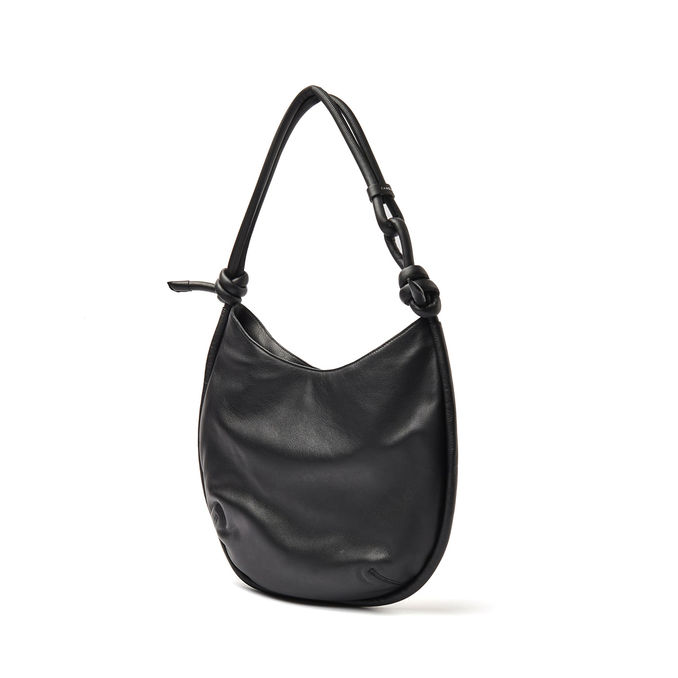 BAG DEMI' PIUMA KNOT L Woman Black