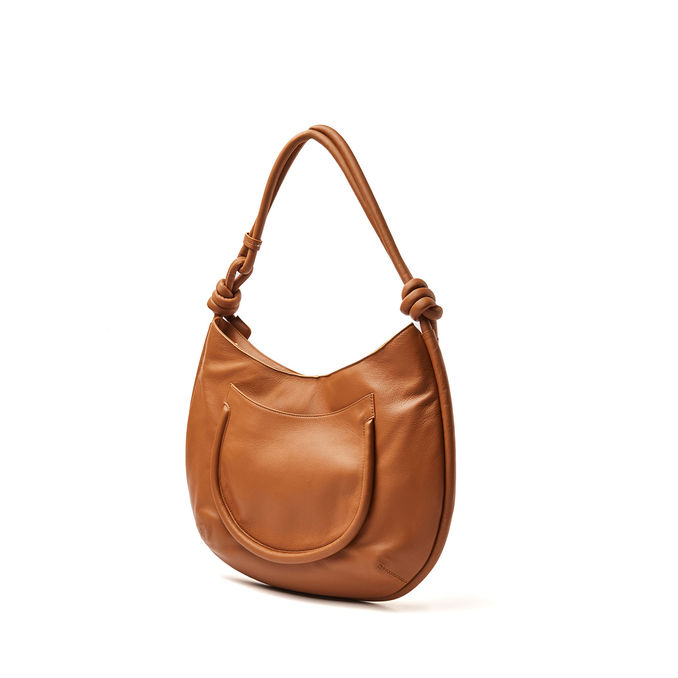 BAG DEMI' PIUMA KNOT S Woman Beige Genco