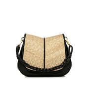 BAG HELENA ROUND IN LEATHER Woman Black BAG HELENA ROUND IN LEATHER Woman Black