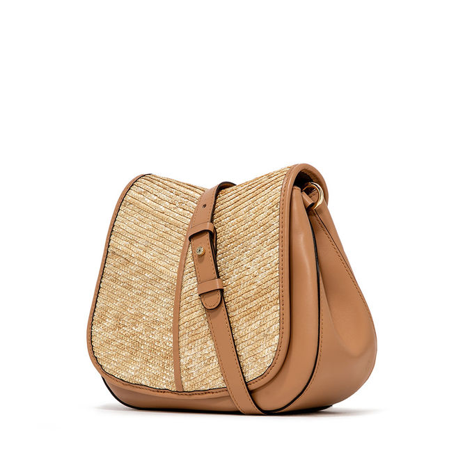 BAG HELENA ROUND IN LEATHER Woman Nature